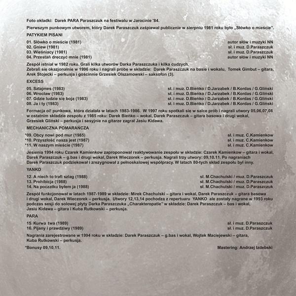 PARA WINO 1989-1991 LP+CD - obrazek 2
